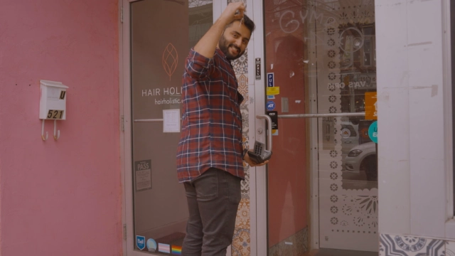 Chef Nalin doing an interview